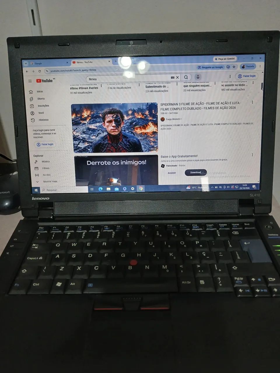 Título: Notebook Lenovo ThinkPad SL410 - 4 GB RAM - Windows 10 Pro
