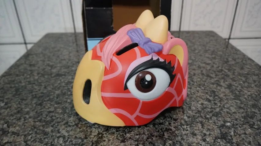 CAPACETE ADX INFANTIL GIRAFA KIDS - Rosa - Foto 4