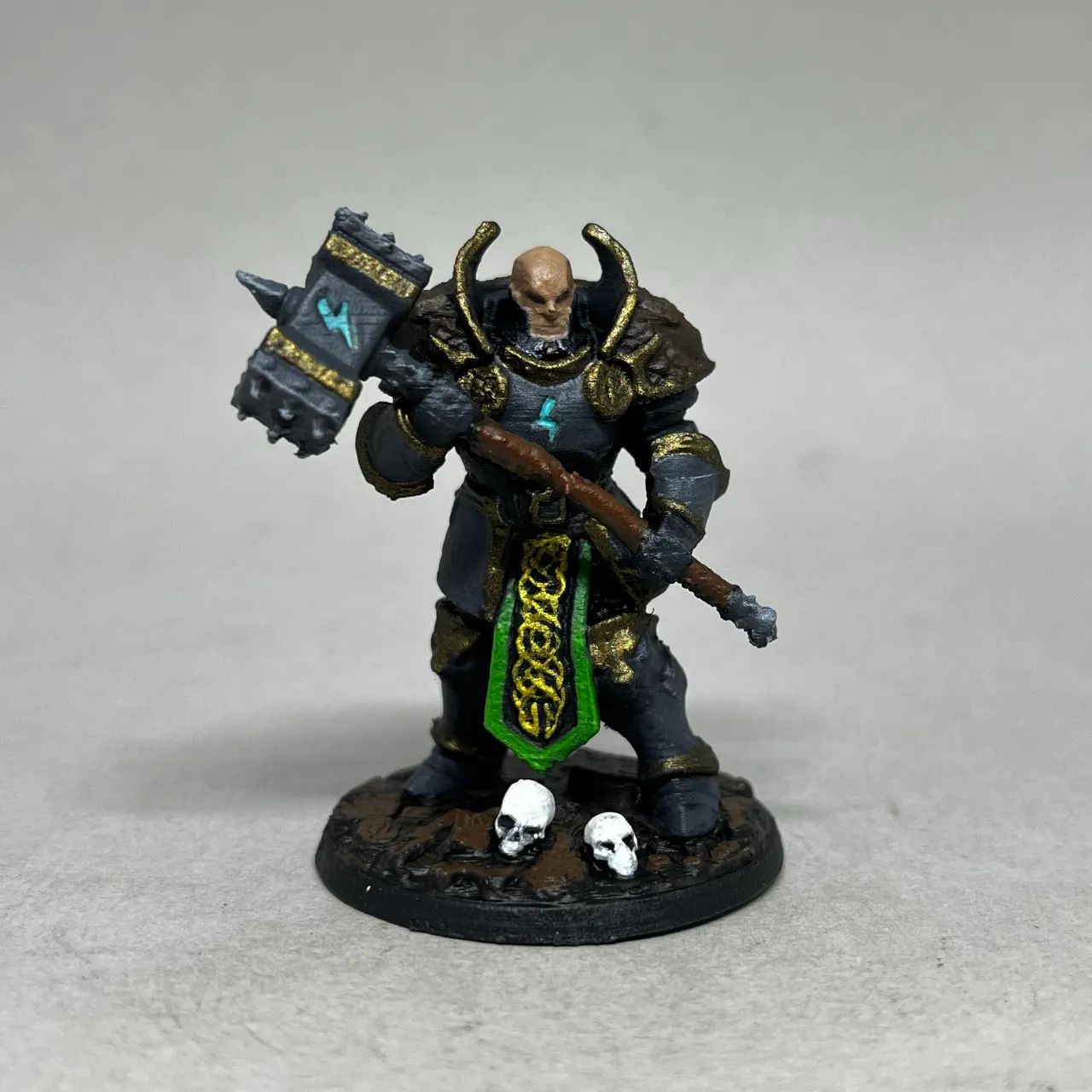 Miniatura Paladino RPG de Mesa Impressão 3D