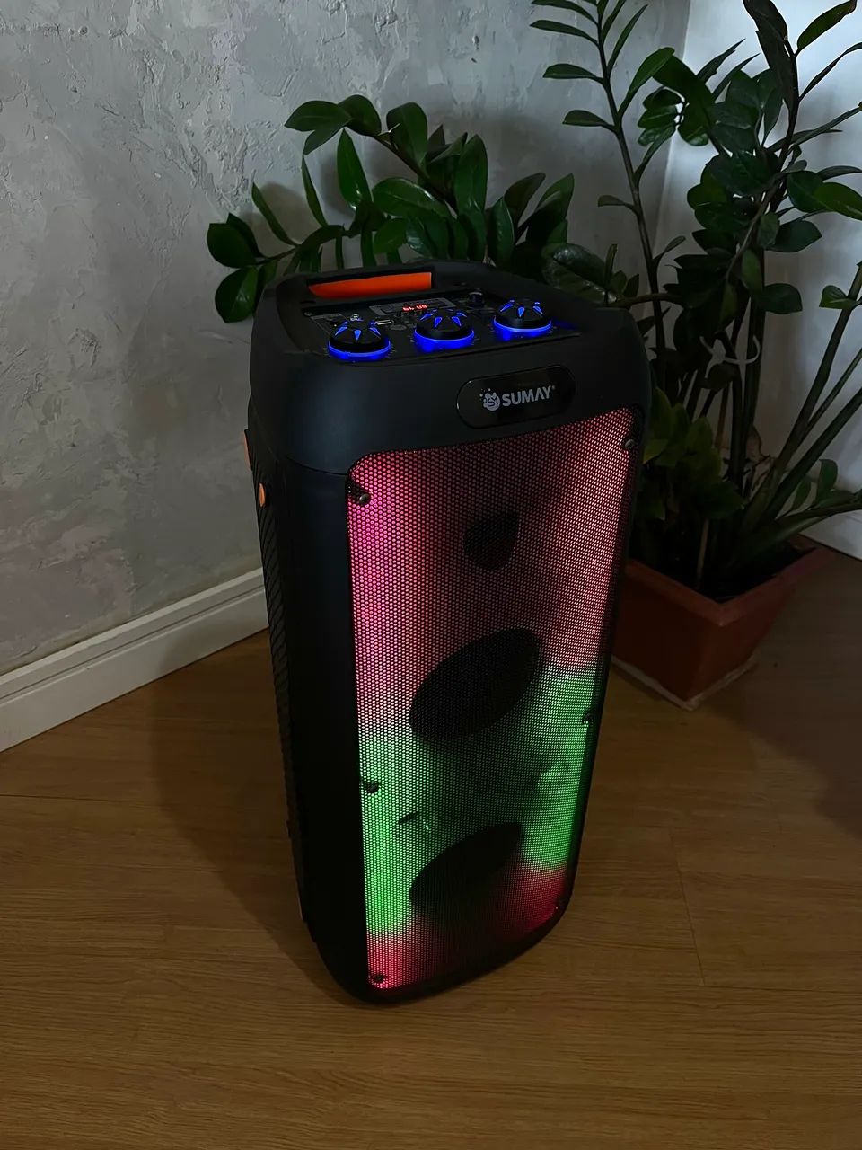 Caixa De Som Portatil Sumay Light Box 800W Bluetooth - Foto 2