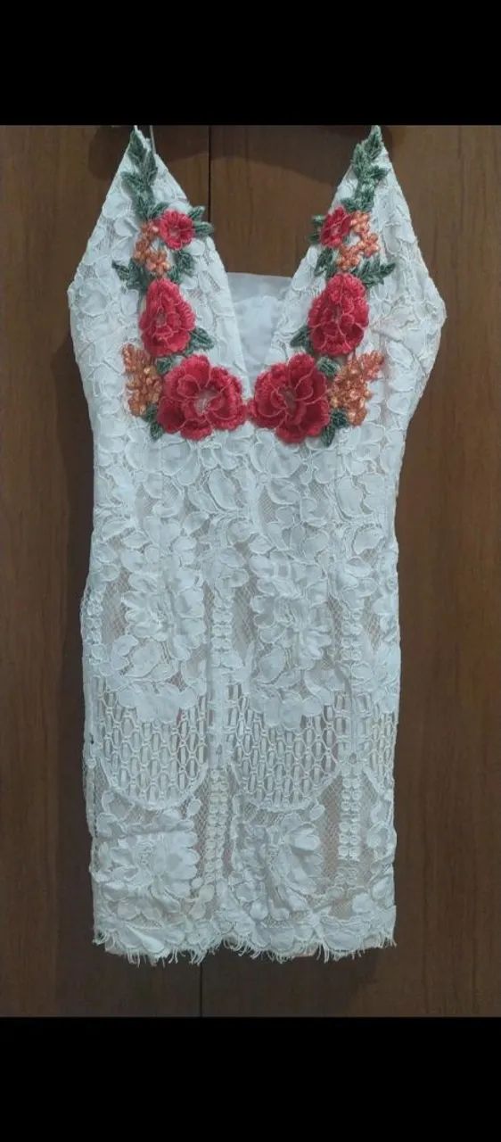 VESTIDO de renda bordado! - Foto 2