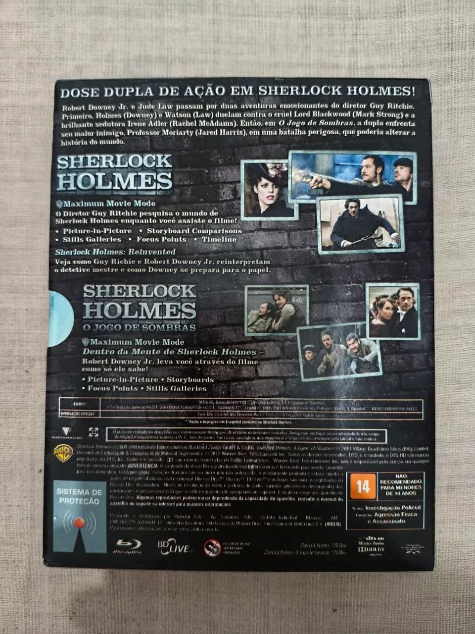 Box Blu-ray Sherlock Holmes  - Foto 2