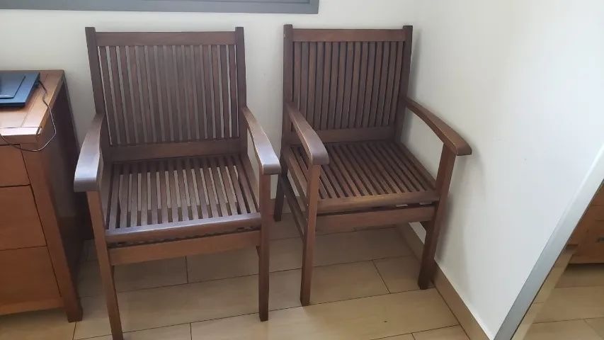 CADEIRAS COM BRAÇOS PONTAL | 2 UNIDADES | SÓ PARA RETIRADA EM MOEMA