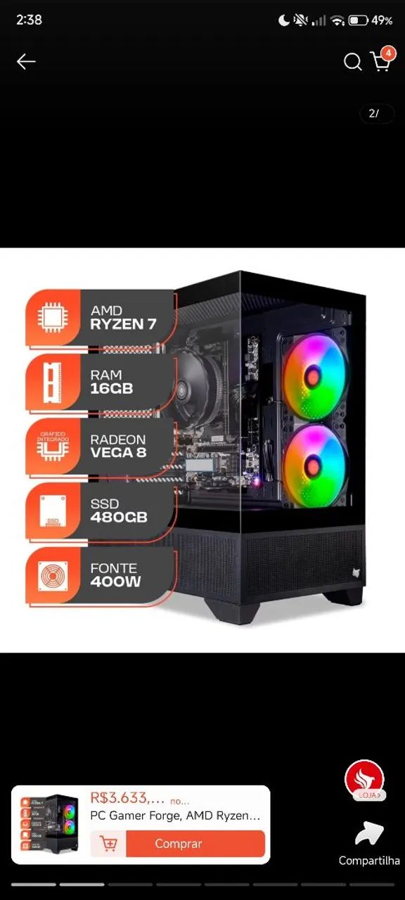 Pc gamer no precinho