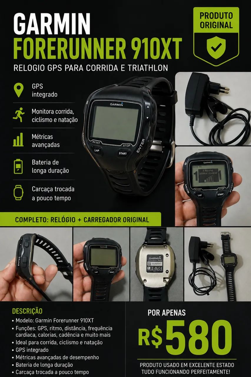 Relógio Garmin 910XT