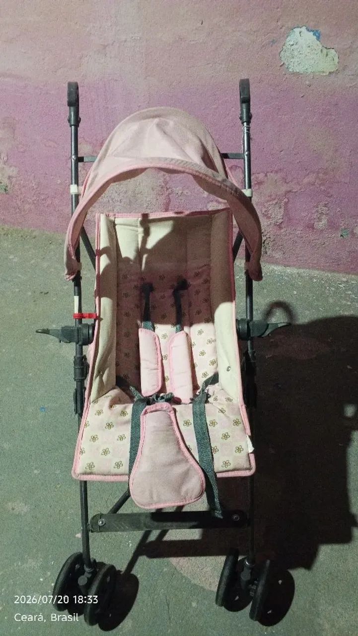 Carrinho estilo guarda chuva Hércules Passeio doce flora - Foto 3