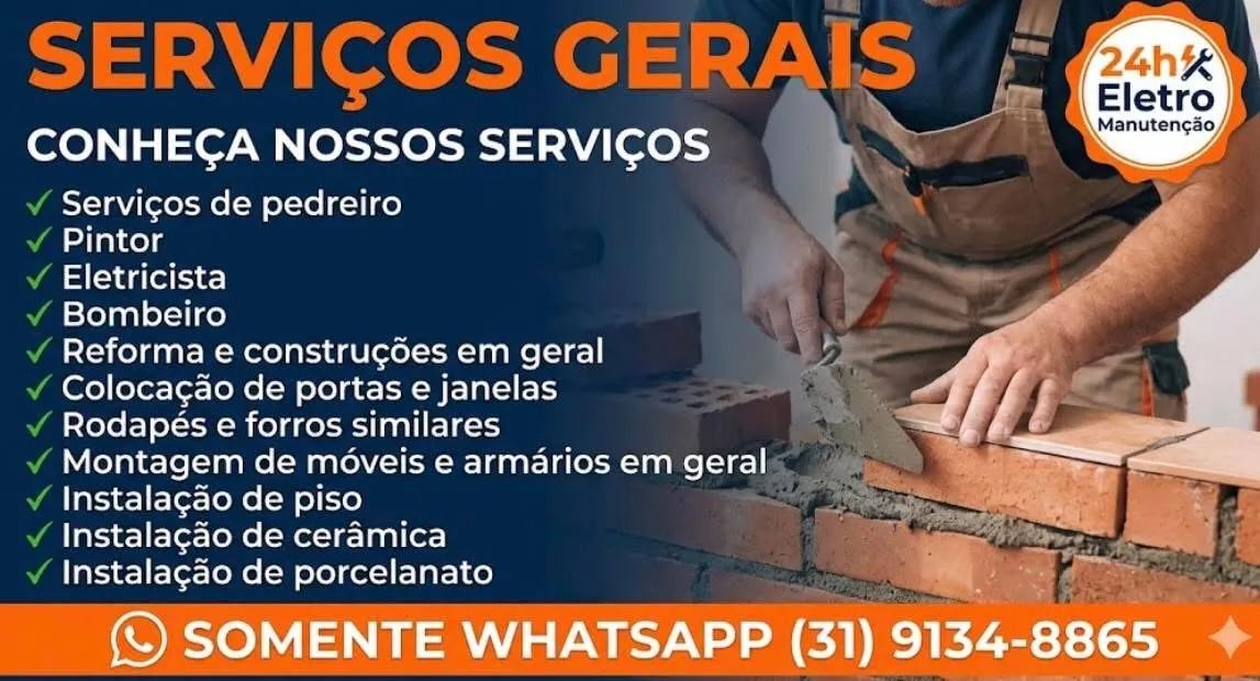 Reformas - e obras em geral - pedreiro disponível 