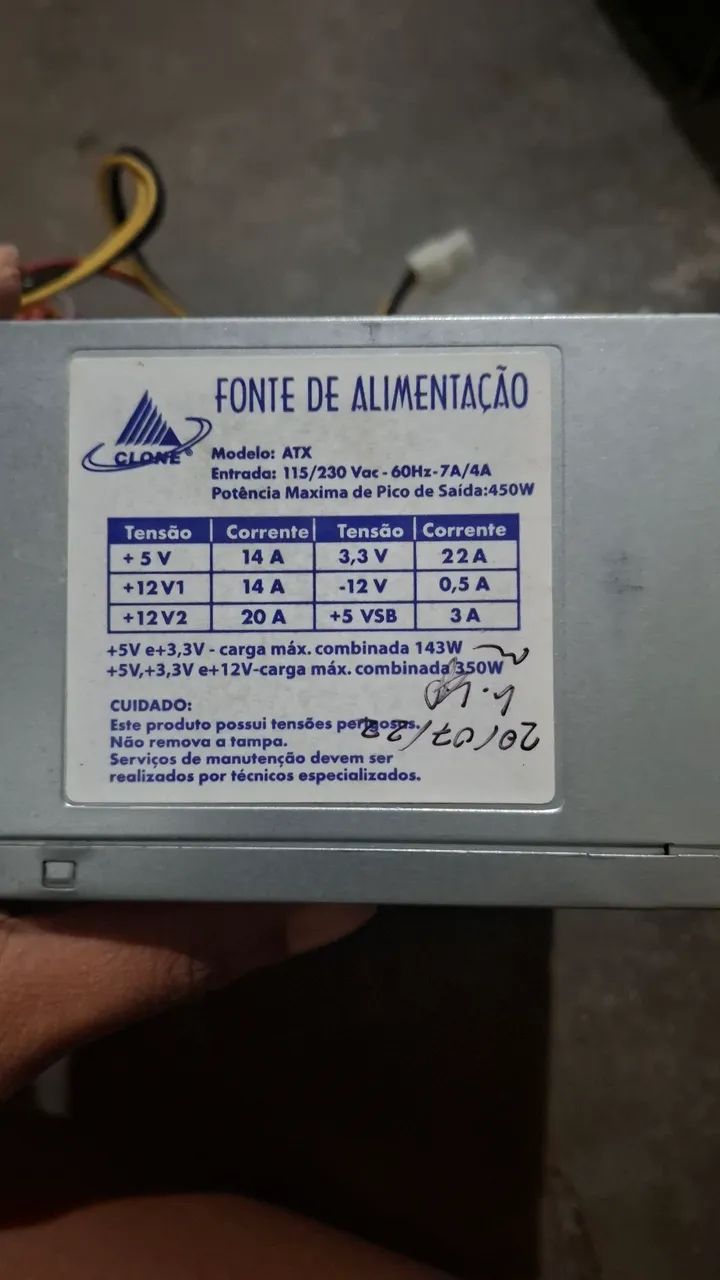 Fonte ATX Clone 450W  - Foto 2