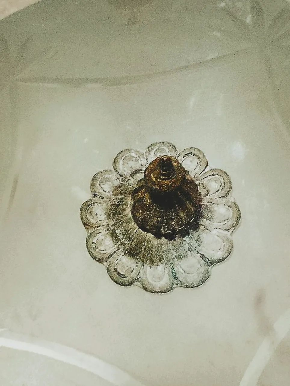 Lustre de vidro antigo peça vintage  - Foto 2