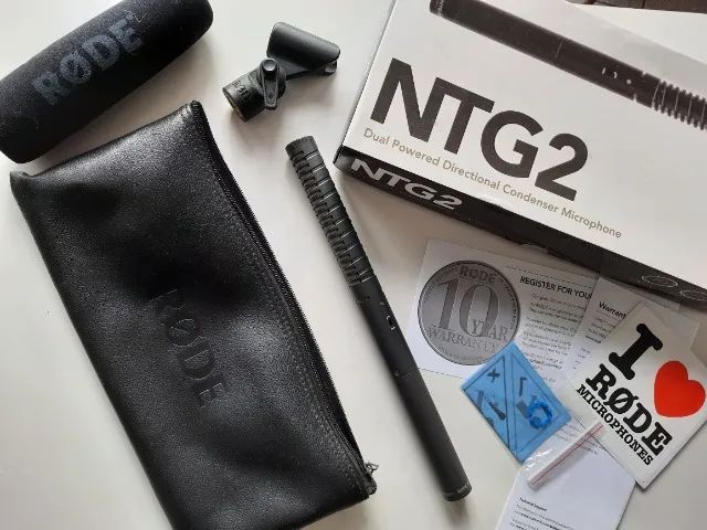 Microfone Rode NTG2 original. acompanha shockmount e windshield - Foto 2