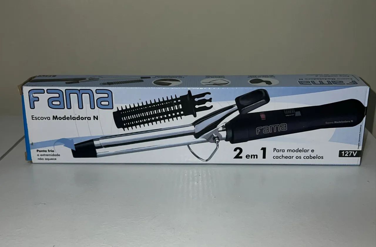 Escova Modeladora N FAMA 2 em 1 - BIVOLT   ?ACEITO PROPOSTA? - Foto 4
