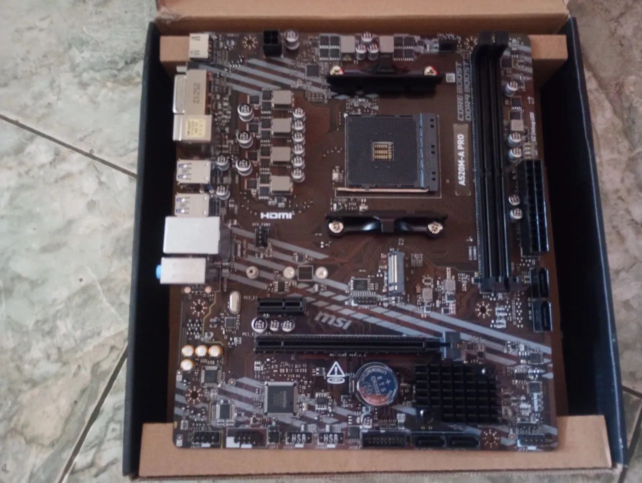 Placa Mãe A520M-PRO MSI Ryzen  - Foto 4