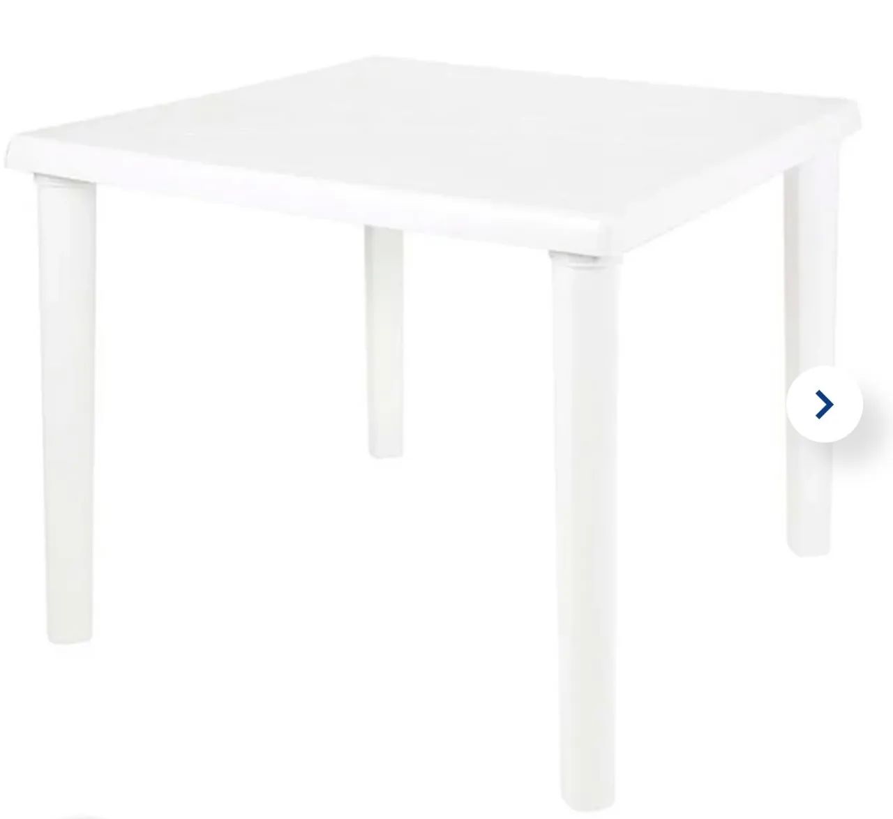 Mesa Plástica Quadrada 84cm Desmontável 