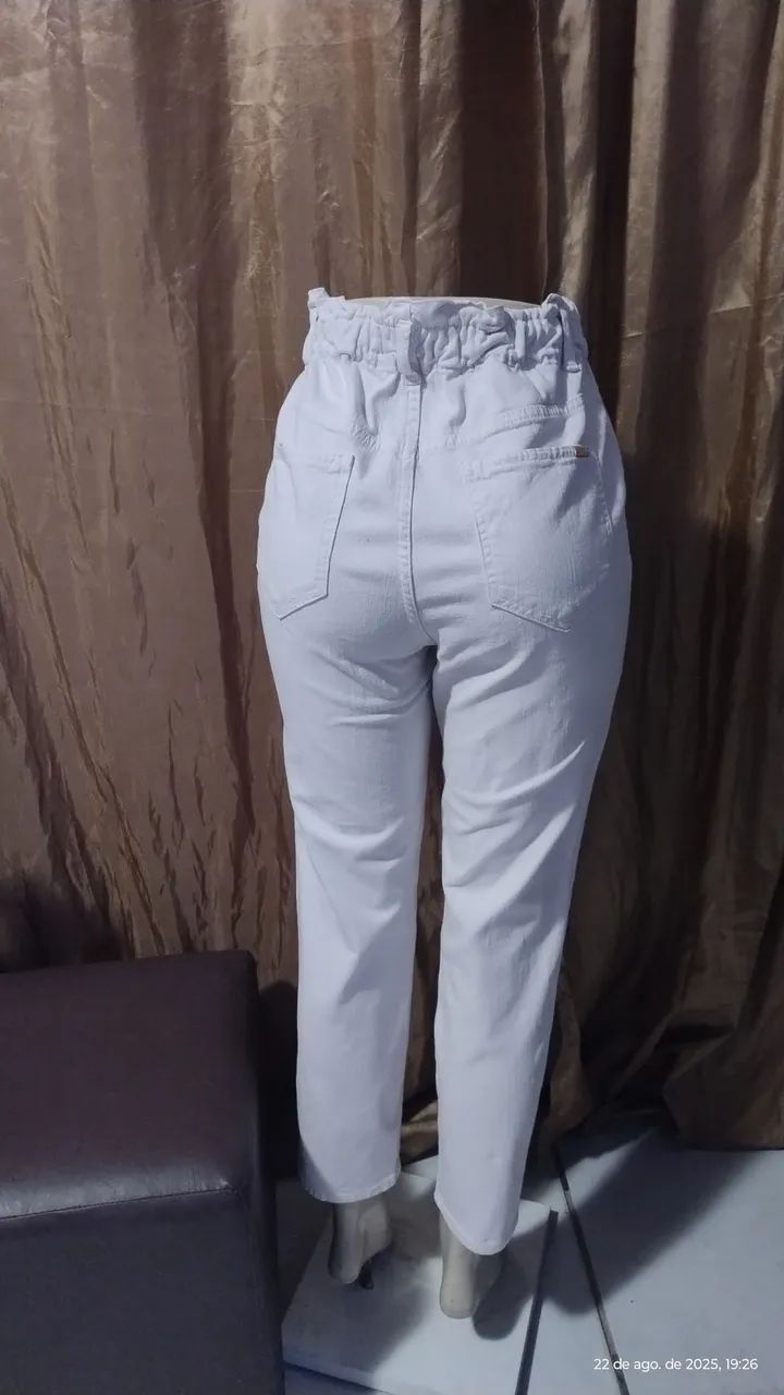 Calça branca feminina 38 da BluK - Foto 5