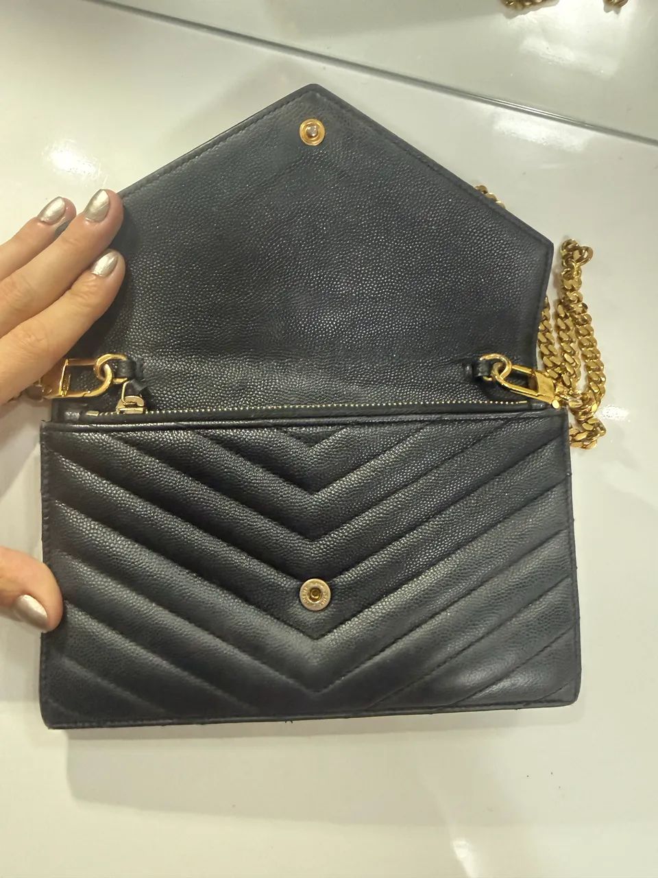 Ysl preta envelope original (19cm)