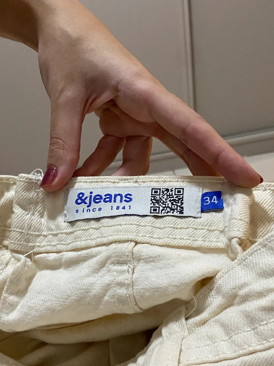 Saia jeans bege - Foto 2