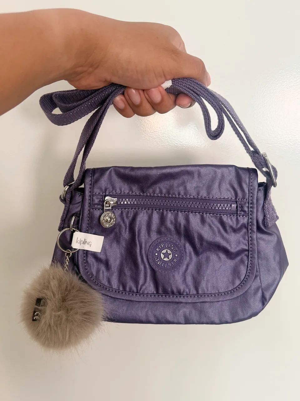 Bolsa Kipling Sabian 7GM Metallic Mauve - Foto 3