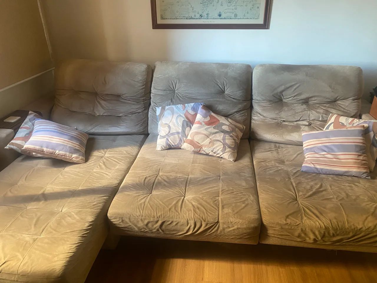 Sofá retrátil e reclinável com chaise - 3,15 mt - Foto 3
