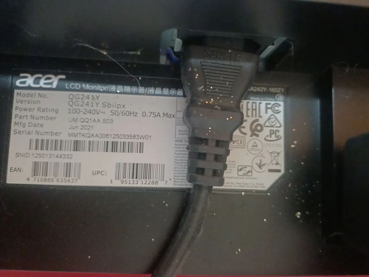 Monitor Acer ( avariado ) - Foto 2