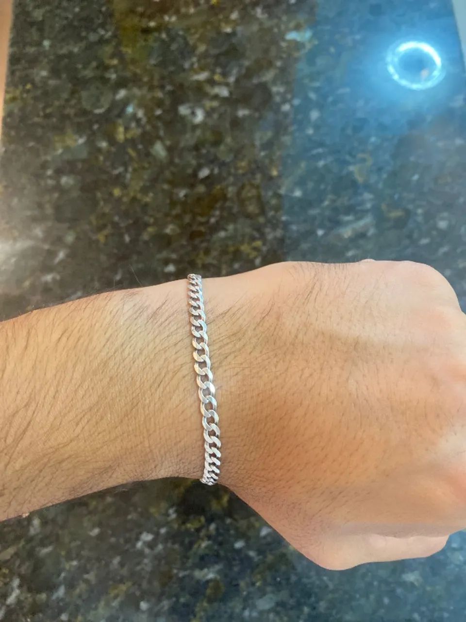 Corrente e pulseira prata  - Foto 2