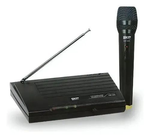 Microfone sem fio VHF 695 para eventos e apresentações Novo - Foto 2
