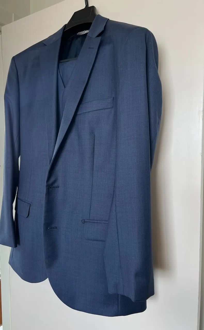 TERNO COMPLETO ZAK COM COLETE AZUL Calca 44