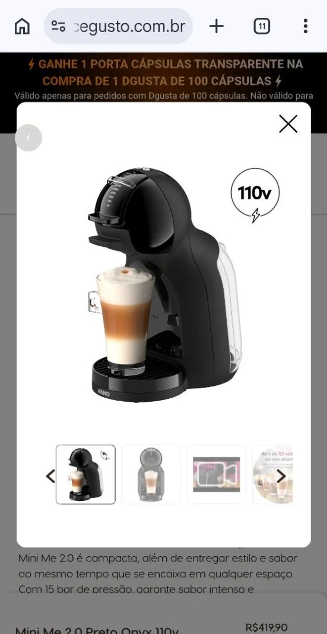 Cafeteira Nescafé Dolce Gusto Mini Me Cinza - Foto 2