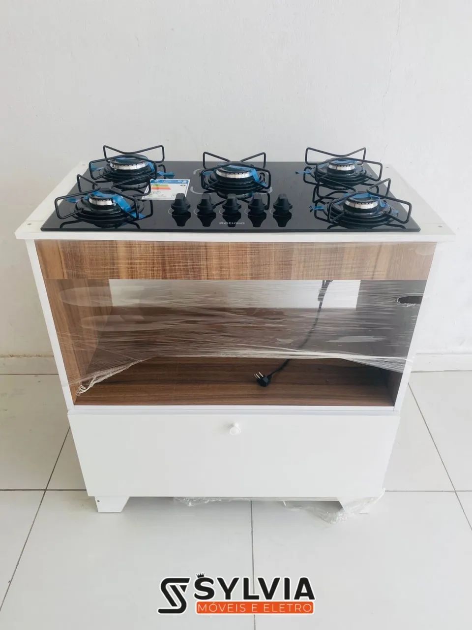 Fogão cooktop 5 bocas + móvel 