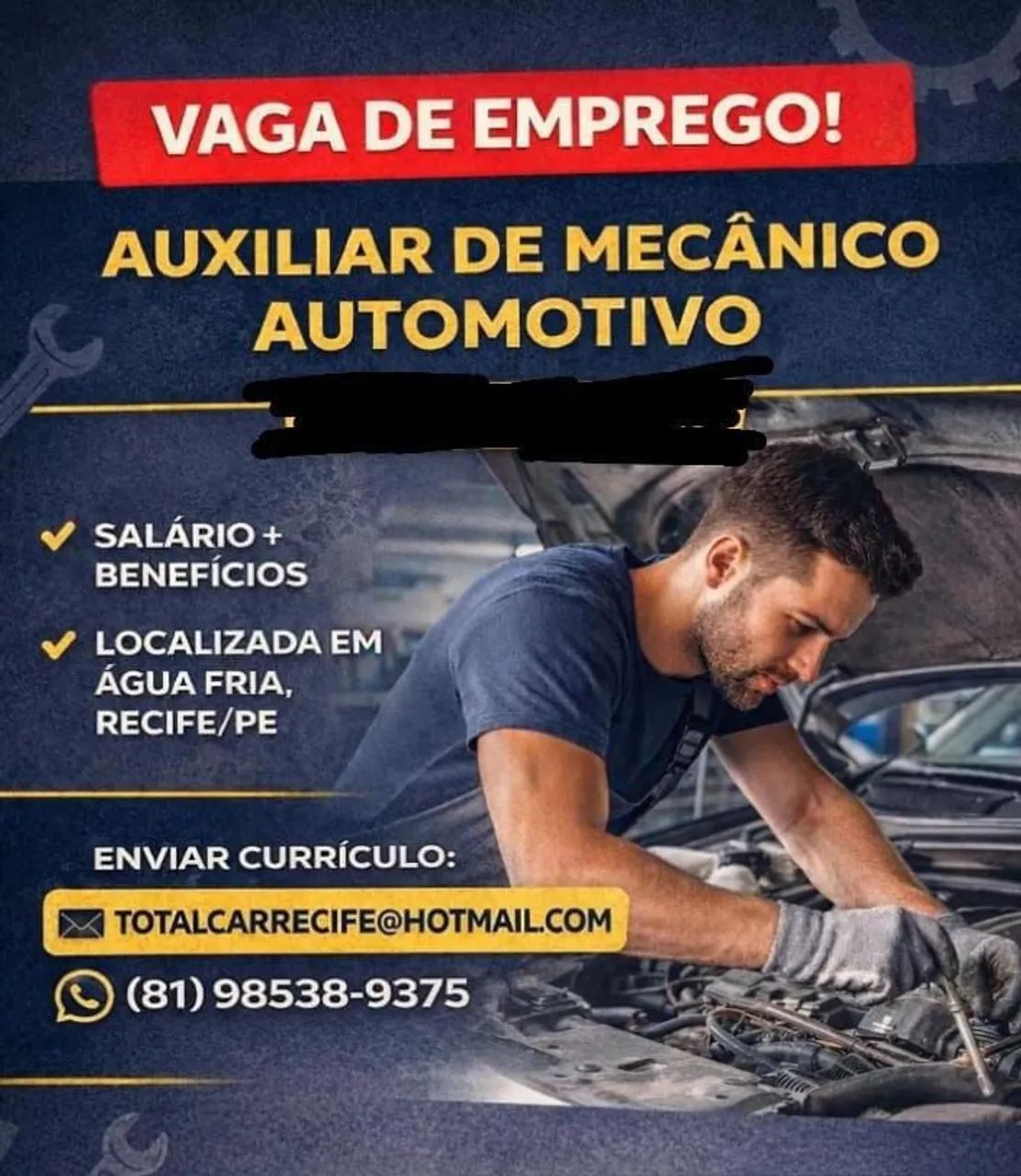 Auxiliar de mecânico automotivo - Foto 2