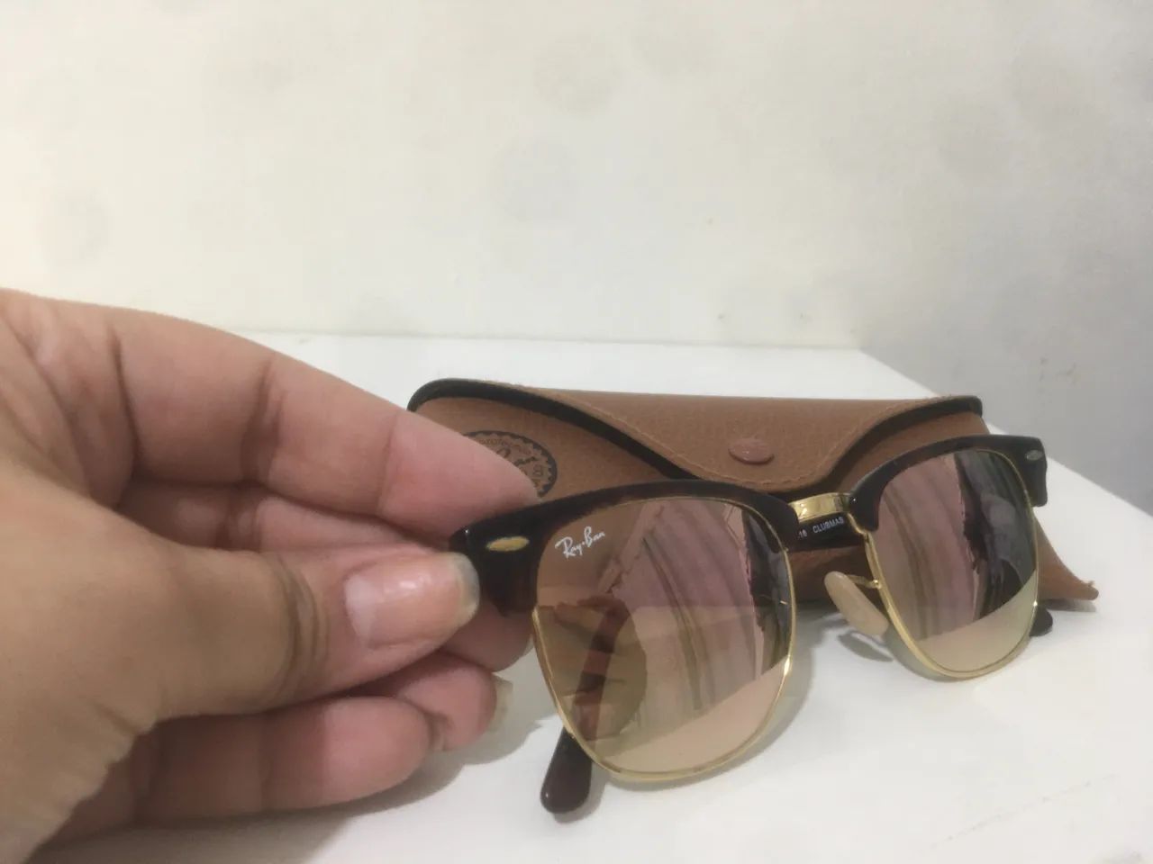 Óculos Rayban Original Clubmaster Rosé - Foto 2