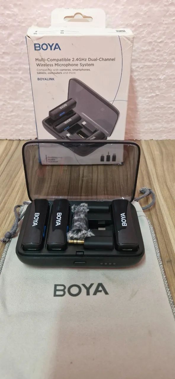 Microfone Sem Fio BOYALINK Dual Channel - Completo - Foto 5