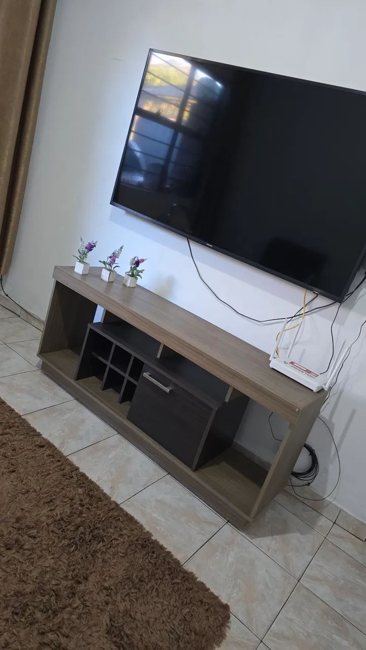 Rack Bancada para TV com adega  - Foto 5