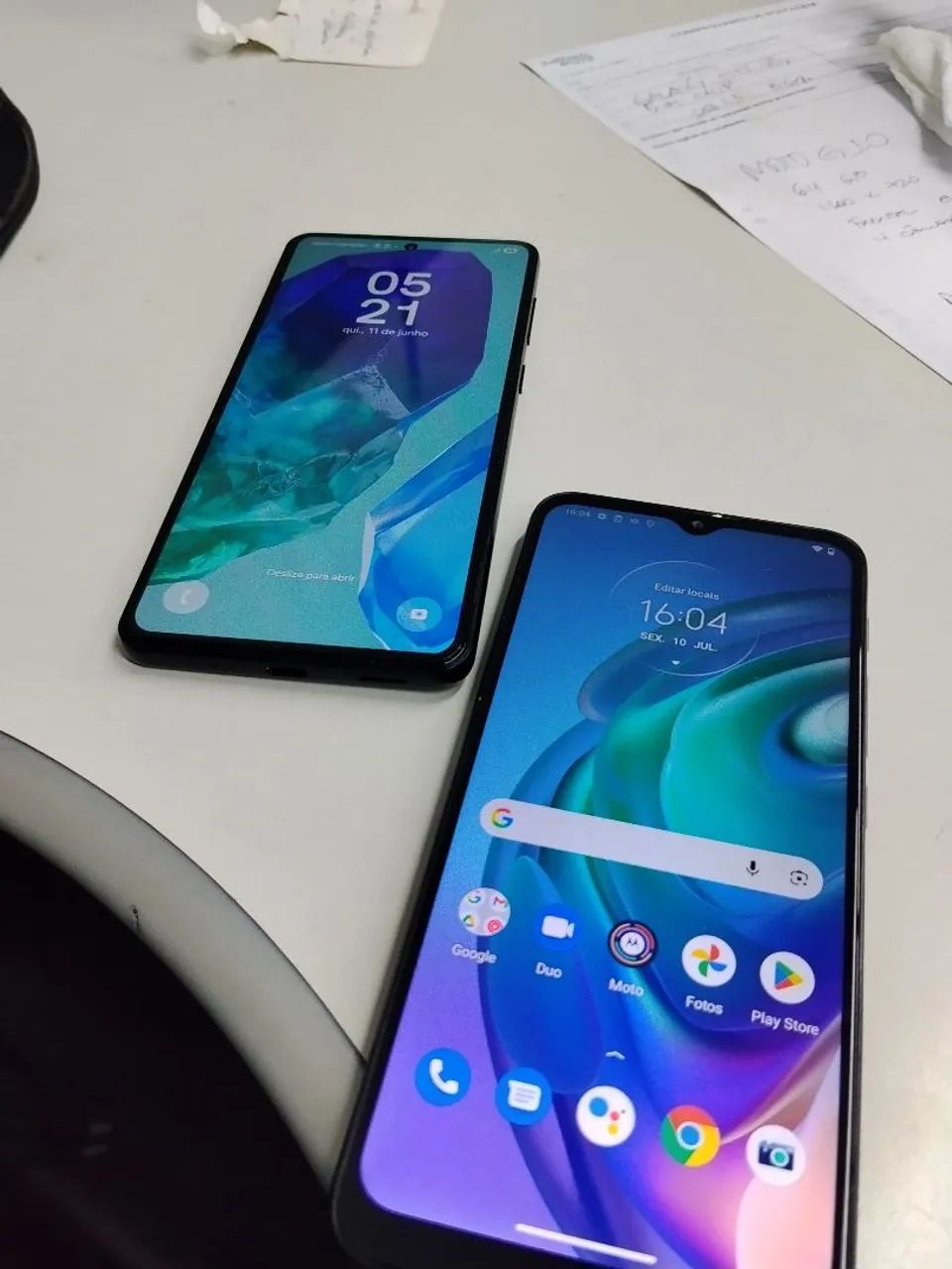 Celular Samsung Galaxy M55 5G - Pouco uso e Celular Motorola MotoG10 semi novo 