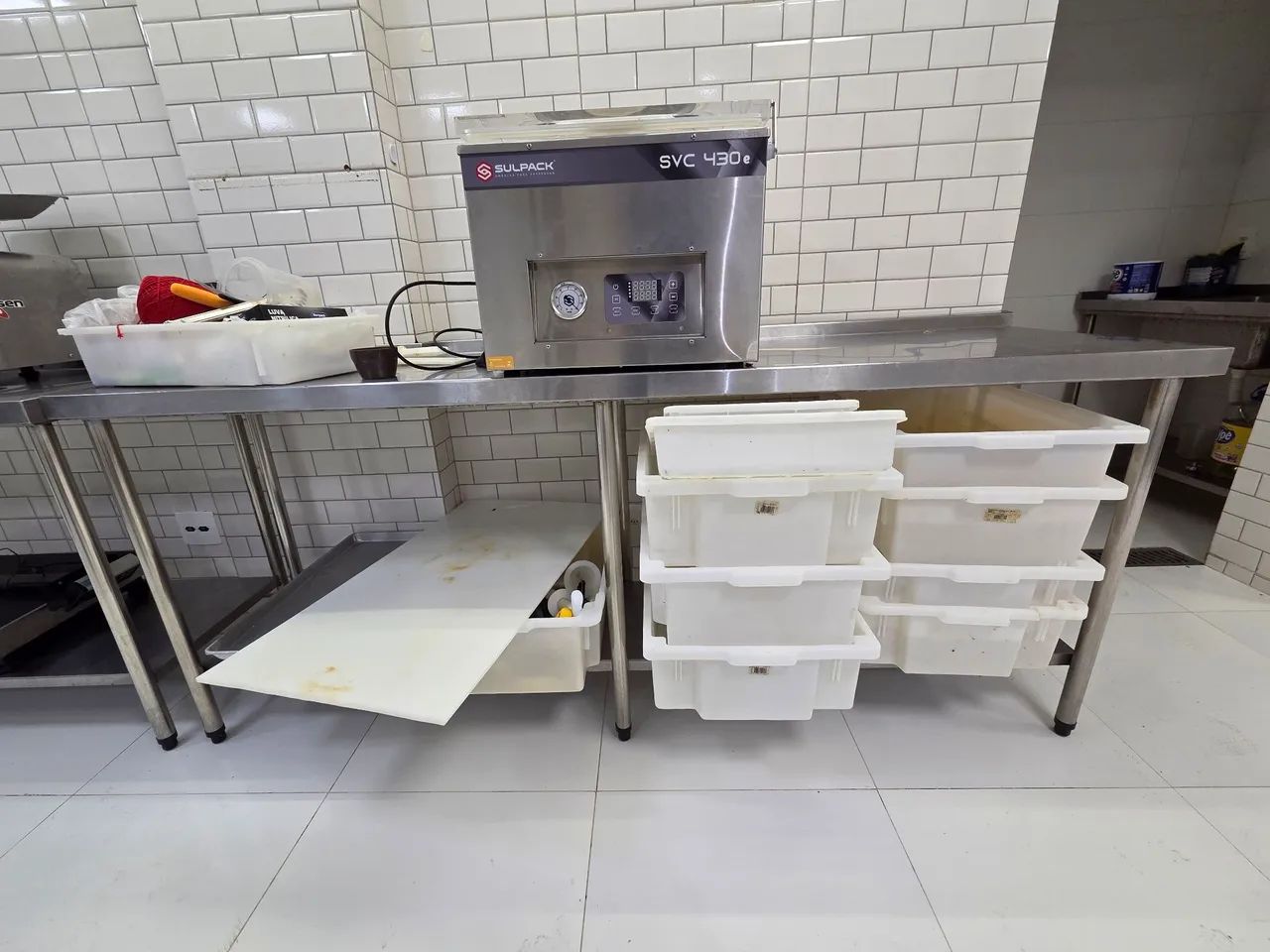Bancada de inox semi nova - Foto 2