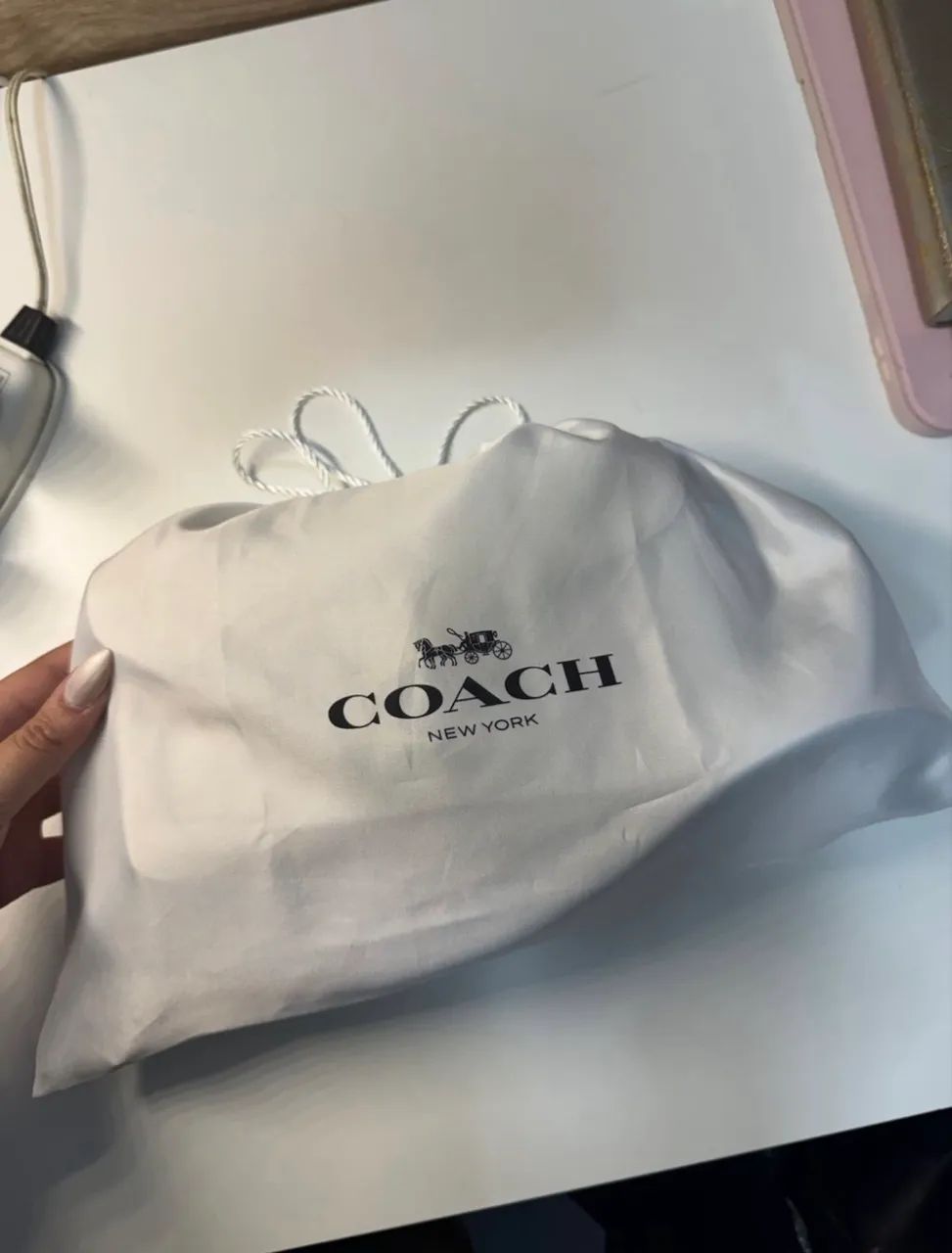 Bolsa coach tabby shoulder 26 off white - Foto 3