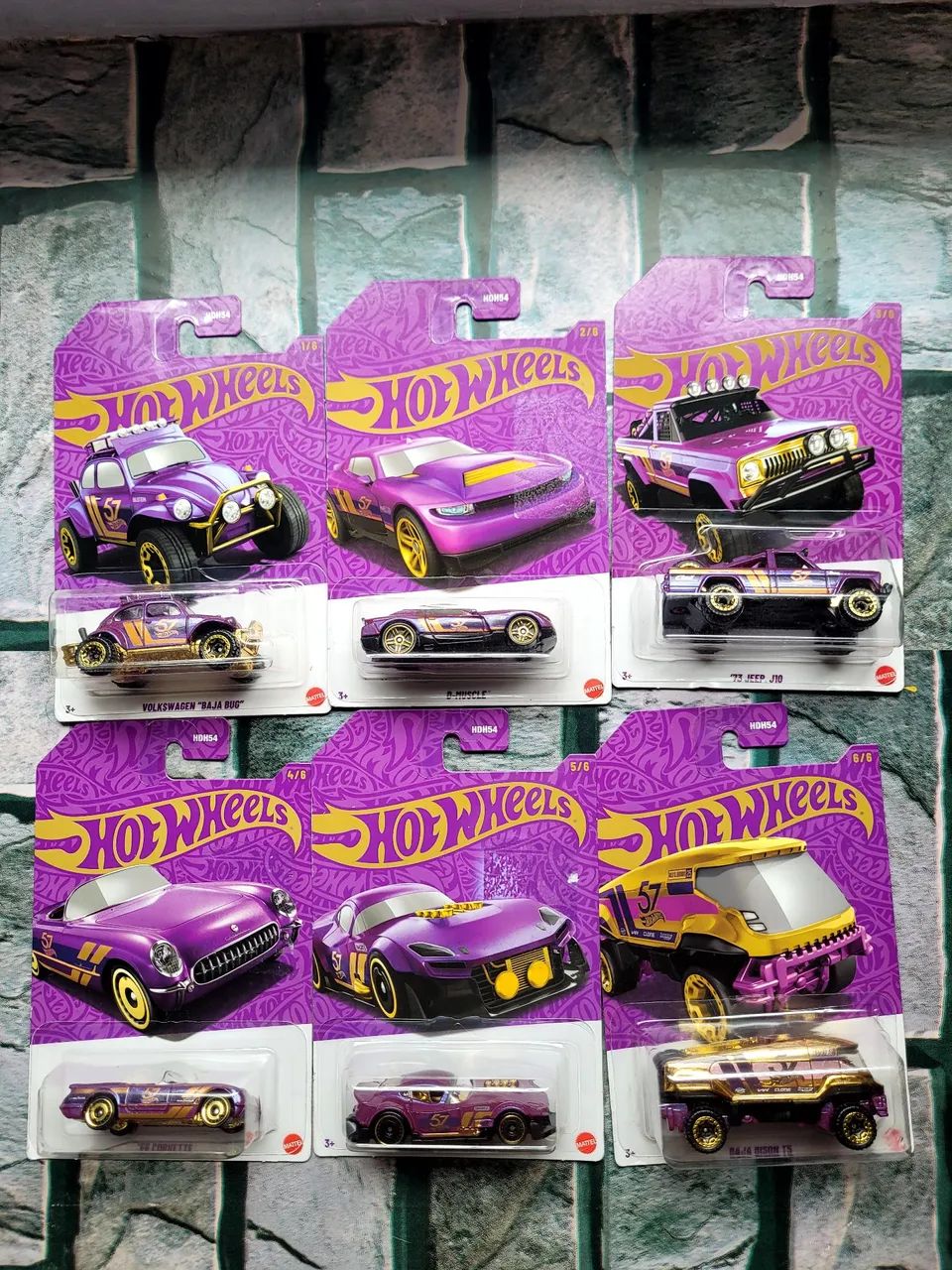 Hot wheels - 57 anos SET COMPLETO com CHASE