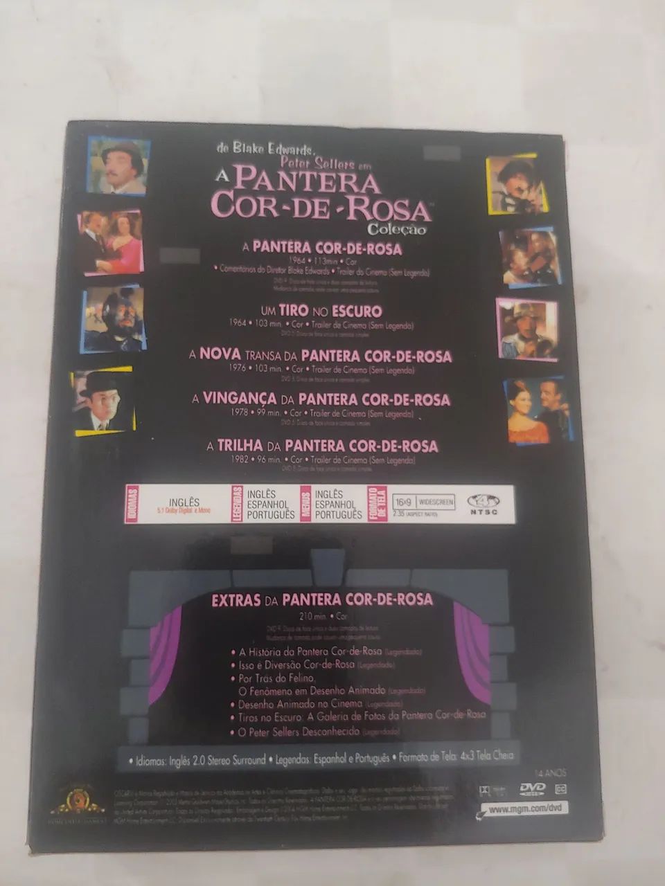 Box Dvd Coleção A Pantera Cor de Rosa - 5 filmes - Peter Sellers - Foto 2