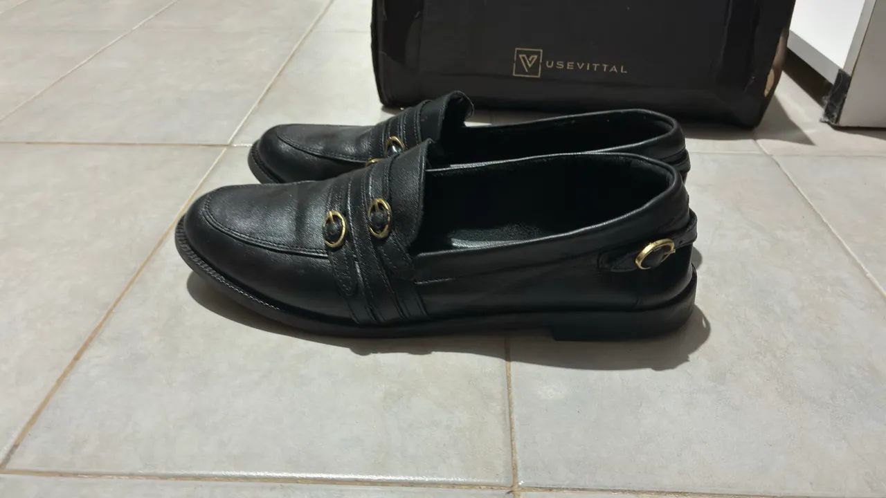 Mocassim Constance de Couro