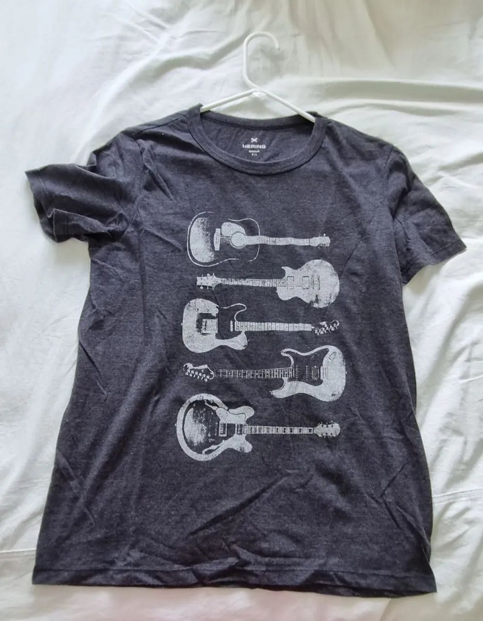Camisa preta estampada Hering