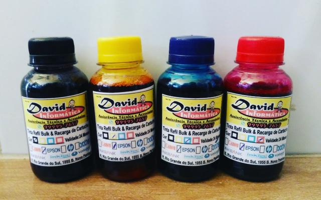 Tinta Corante para Impressora com Bulk Epson/ Canon / Hp ou Kit Recarga de Cartuchos - Foto 4