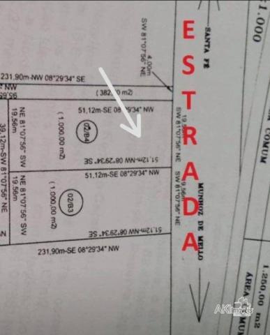 Chácara à venda, 1000 m² por R$ 89.000,00 - Munhoz de Melo - Munhoz de Melo/PR - Foto 2
