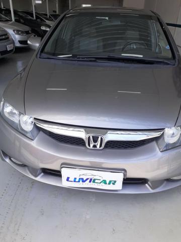 Honda Civic 2010 LXL cinza Manual Flex ipva 2020 total pago