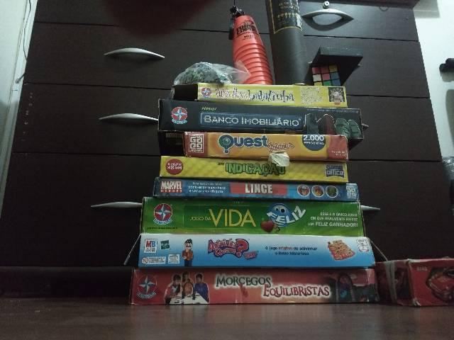 Jogos, lego e quebra cabeça