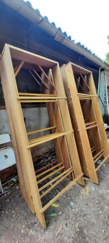 Portal de madeira, porta e alizar - Foto 4