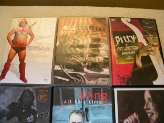 Dvd Lote 6 Festa Ploc 80's/Pitty Des Concerto/Sting All This Time
