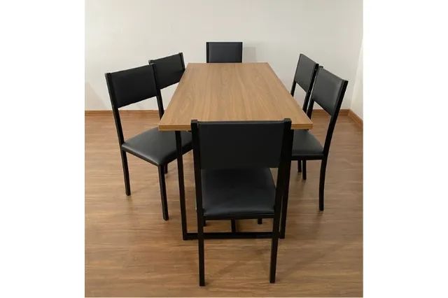 Mesa de Jantar 4 Lugares Estilo Industrial r7 - Foto 2