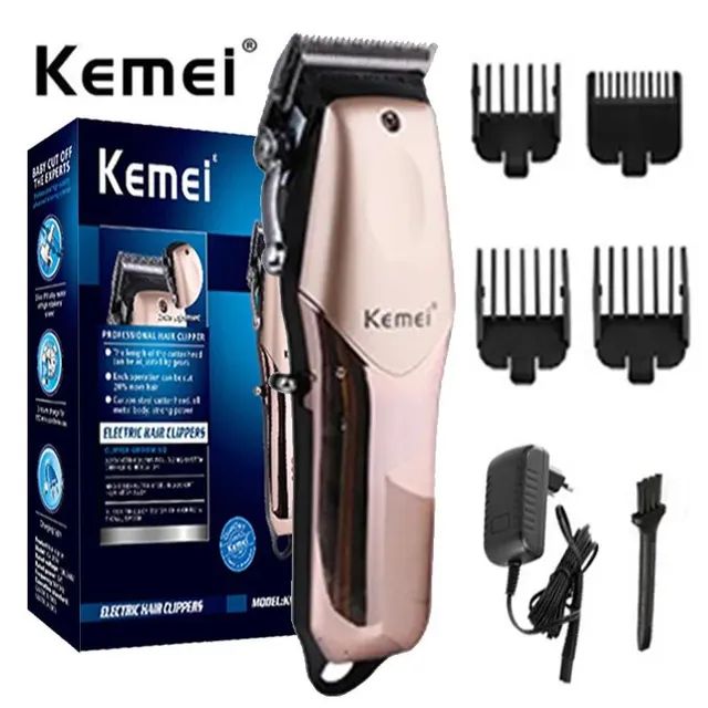 Máquina para Cortar Cabelo Profissional Sem Fio Kemei Km-2614