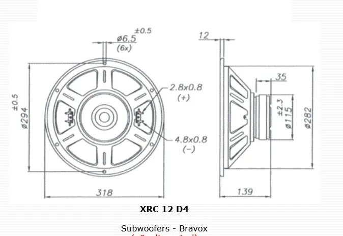 Par de alto-falante subwoofer 12" 150W RMS 4+4 ohms bravox - Foto 3