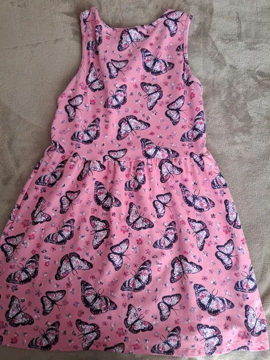 Vestido Infantil Menina com Estampa de Borboletas - Foto 3