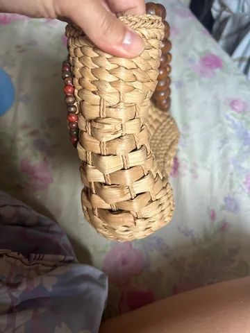 Bolsa de palha linda !! - Foto 3